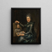 Retrato de la hija del artista, Elisabeth, casada con Lampe - Johann Georg Ziesenis — cuadro enmarcado en la pared