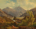 La valle de Bcksteiner con el Rathausberg en Wildbad Gastein, Alta Austria - Giovanni Battista Varano — vista de la obra