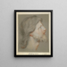 Cabeza de Cristo - Johann Gottfried Seuter — cuadro enmarcado en la pared