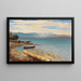Vue sur la Zugspitze depuis le lac de Starnberg - Johann Gottfried Steffan — framed artwork on a wall