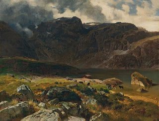 Johann Gottfried Steffan - Der Hintere Murgsee St Galler Alpen.webp