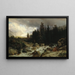 Mountain Landscape Painting - Johann Gottfried Steffan — framed artwork on a wall