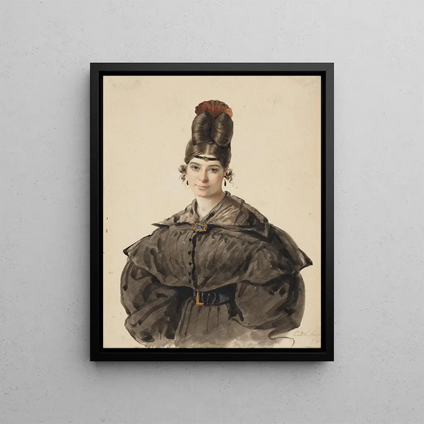 Johann Grund - Anna Appenzeller die erste Gattin des Knstlers in halber Figur.webp
