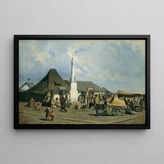 Johann Gualbert Raffalt - Marktplatz in Szolnok.webp