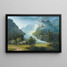 El glaciar de Grindelwald con los picos Fiescherhorn y Hörnligrat - Johann Heinrich Bleuler — cuadro enmarcado en la pared