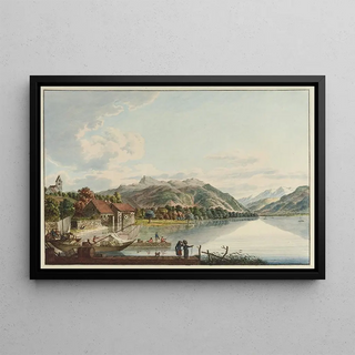 Johann Heinrich Bleuler - Village de Stffa au Lac de Zurich.webp