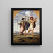 Les explorateurs de Canaan - Johann Heinrich Ferdinand Olivier — framed artwork on a wall