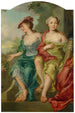 Double portrait of two ladies in shepherdess costumes - Johann Heinrich Keller — artwork view