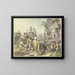 Divertissements à Trastevere - Johann Heinrich Ramberg — framed artwork on a wall