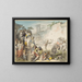 Juego de pelota en Roma - Johann Heinrich Ramberg — cuadro enmarcado en la pared