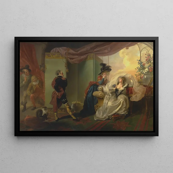 Johann Heinrich Ramberg - Olivia Maria and Malvolio from Twelfth Night Act III Scene iv.webp
