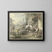 Diversiones populares en Roma - Johann Heinrich Ramberg — cuadro enmarcado en la pared