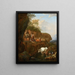Italian landscape - Johann Heinrich Roos — framed artwork on a wall