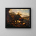 Landscape Painting - Johann Heinrich Roos — framed artwork on a wall