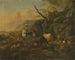 Paisaje con cazadores - Johann Heinrich Roos — vista de la obra