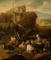 Pastoral scene on a background of ruins - Johann Heinrich Roos — artwork view