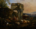 Roman landscape with cattle and shepherds - Johann Heinrich Roos — artwork view