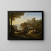 Repos des bergers - Johann Heinrich Roos — cuadro enmarcado en la pared