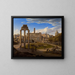 Vista del Foro Romano hacia el Capitolio - Johann Heinrich Schilbach — cuadro enmarcado en la pared
