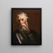 A bearded man in armor - Johann Heinrich Schönfeld — framed artwork on a wall