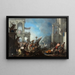 Enlèvement des Sabines - Johann Heinrich Schönfeld — framed artwork on a wall