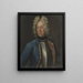 Retrato de Olof Strömstierna - Johann Heinrich Wedekind — cuadro enmarcado en la pared