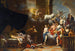 Vulcain surprenant Vénus et Mars au lit devant une assemblée des dieux - Johann Heiss — artwork view