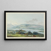 Vista de la ciudad de Rapperswil junto al lago de Zúrich - Johann Jakob Aschmann — cuadro enmarcado en la pared
