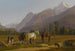 Landscape painting with plowmen and horses in the canton of Valais - Johann Jakob Biedermann — artwork view