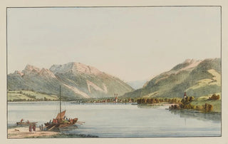 Johann Jakob Biedermann - Ve de Lachen sur le lac de Zurich.webp
