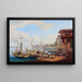 Vista del Bósforo - Johann Jakob Falkeisen — cuadro enmarcado en la pared