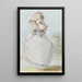 Dama noble en traje rococó - Johann Jakob Lutz — cuadro enmarcado en la pared