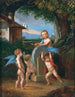 Putti afilando la flecha de Cupido - Johann Jakob Metzler — vista de la obra