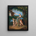 Putti afilando la flecha de Cupido - Johann Jakob Metzler — cuadro enmarcado en la pared