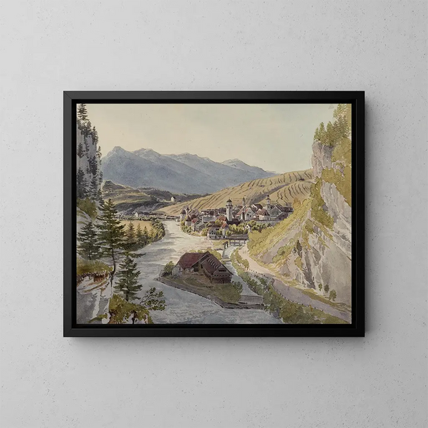Feldkirch - Johann Jakob Meyer — cuadro enmarcado en la pared