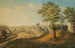 vista desde la Elisabethenschanze en la fortificación redonda hacia la puerta de piedra y la fortificación de piedra en Basilea - Johann Jakob Schneider — vista de la obra