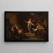 Christ Resurrecting a Child from the Dead - Johann Josef Karl Henrici — framed artwork on a wall