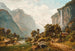 Vista de Lauterbrunnen y las cataratas de Staubbach, Suiza - Johann Joseph Jansen — vista de la obra
