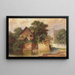Idylle au fossé de la ville - Johann Kautsky — cuadro enmarcado en la pared