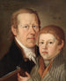 Autorretrato con su hijo - Johann Lederer — vista de la obra