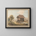 Vista de un molino en la región del Mittelland bernés - Johann Ludwig Aberli — cuadro enmarcado en la pared