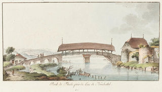 Johann Ludwig Aberli - Pont de Thiele prs du Lac de Neuchatel.webp
