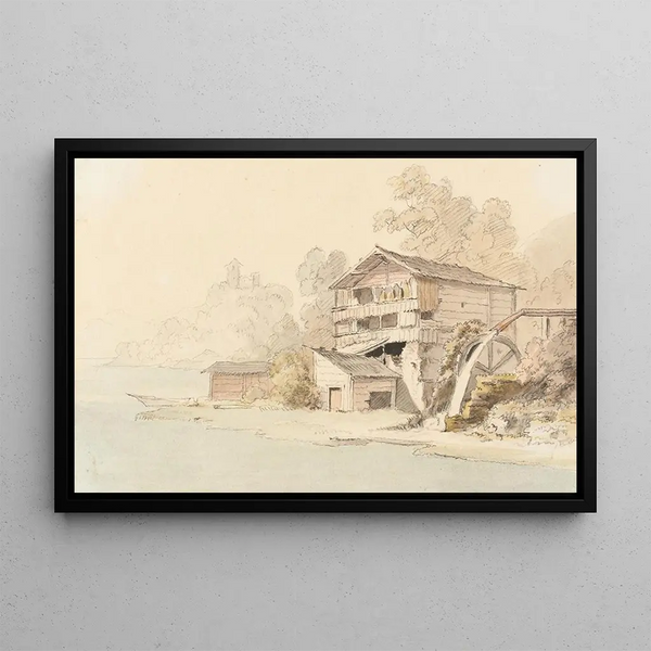 Ringgenberg - Johann Ludwig Aberli — cuadro enmarcado en la pared