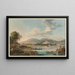 Vista de Yverdon tomada desde Clindi - Johann Ludwig Aberli — cuadro enmarcado en la pared