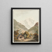 View of the Jungfrauhorn - Johann Ludwig Aberli — framed artwork on a wall