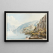 Vista tomada sobre el lago de Lucerna - Johann Ludwig Aberli — cuadro enmarcado en la pared