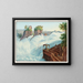 Vue de la chute du Rhin prise de Fichetz - Johann Ludwig Bleuler — framed artwork on a wall