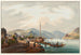 Vista de la Ciudad de Bingen hacia el Bingerloch y la Torre de los Ratones - Johann Ludwig Bleuler — vista de la obra