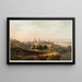 Vista de la ciudad de Maguncia y sus alrededores - Johann Ludwig Bleuler — cuadro enmarcado en la pared