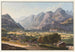 Vista de las montañas de Rätikon tomada debajo del castillo de Sargans - Johann Ludwig Bleuler — vista de la obra
